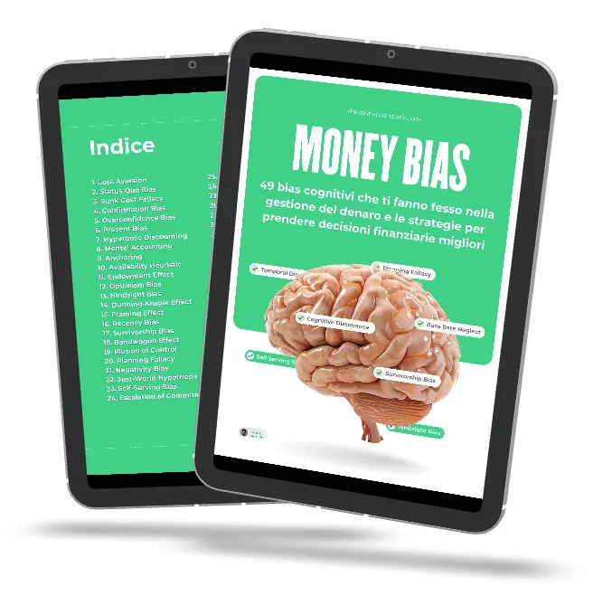 Guida PDF Money Bias di Disciplina Finanziaria su tablet