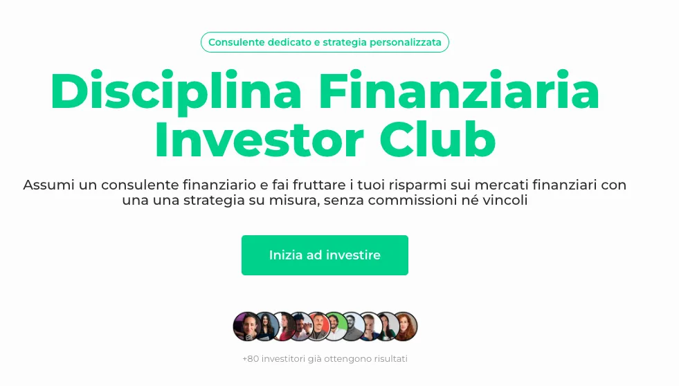 Pagina dell'Investor Club di Disciplina Finanziaria