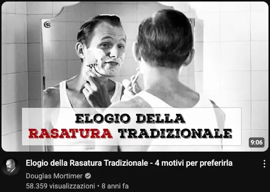 Copertina del video Elogio della rasatura tradizionale